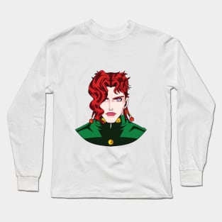 Kakyoin Green Anime Fan art Long Sleeve T-Shirt